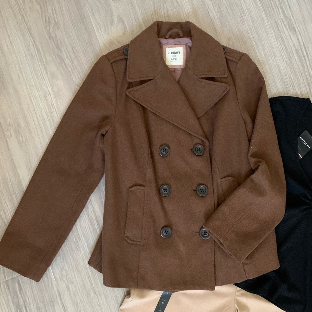 Double Breasted Pea Coat - image 1